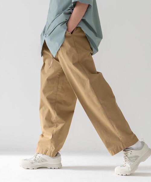 CITEN（シテン）の「＜CITEN（シテン）＞イージー 2タック トラウザー パンツ（その他パンツ・メンズ・ベージュ/ブラック・M/L）」の4枚目の写真
