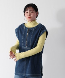 cepo | ハーフジップデニムベスト 2WAY(ベスト)