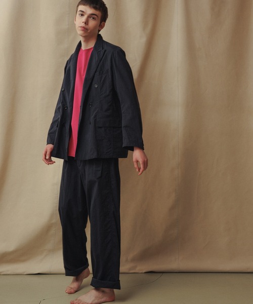 WILD LIFE TAILOR Adam et Rope'(ワイルドテーラーアダムエロペ )の「【WILD LIFE TAILOR】ナイロンタスランOX ダブルブレストジャケット(テーラードジャケット・メンズ・ベージュ/ネイビー・M/L)」の10枚目の写真