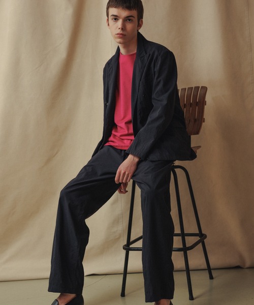 WILD LIFE TAILOR Adam et Rope'(ワイルドテーラーアダムエロペ )の「【WILD LIFE TAILOR】ナイロンタスランOX ダブルブレストジャケット(テーラードジャケット・メンズ・ベージュ/ネイビー・M/L)」の13枚目の写真