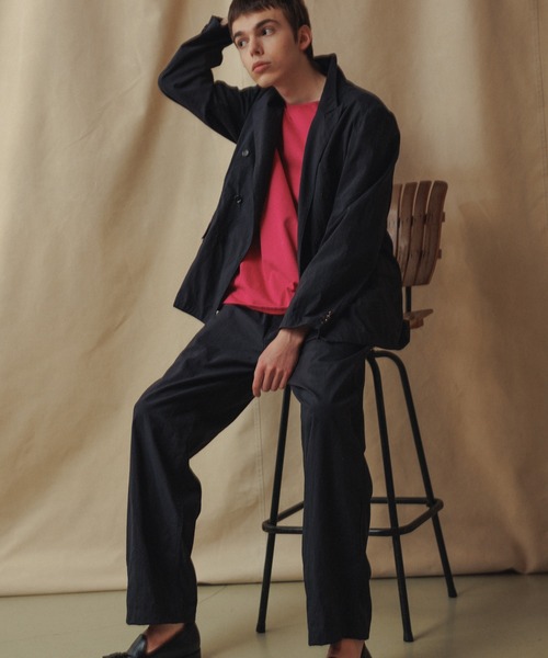 WILD LIFE TAILOR Adam et Rope'(ワイルドテーラーアダムエロペ )の「【WILD LIFE TAILOR】ナイロンタスランOX ダブルブレストジャケット(テーラードジャケット・メンズ・ベージュ/ネイビー・M/L)」の14枚目の写真