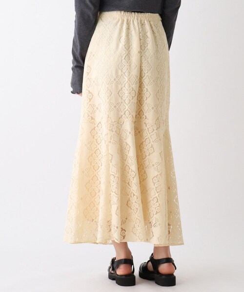 OPAQUE.CLIP（オペークドットクリップ）の「◆【C】キカレース マーメイドスカート（スカート・レディース・オフホワイト/ネイビー・34/36/38/40）」の7枚目の写真