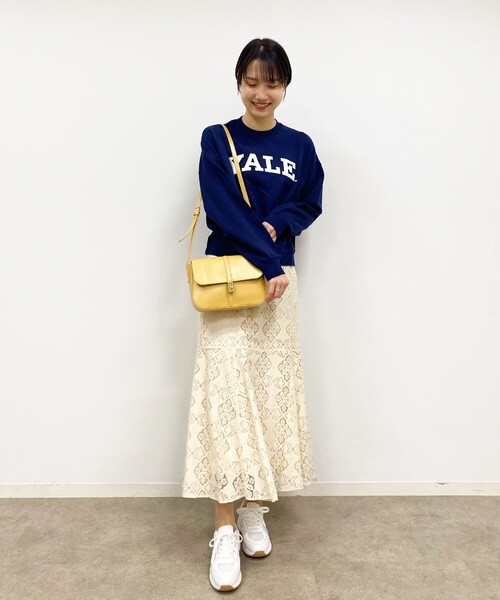 OPAQUE.CLIP（オペークドットクリップ）の「◆【C】キカレース マーメイドスカート（スカート・レディース・オフホワイト/ネイビー・34/36/38/40）」の14枚目の写真