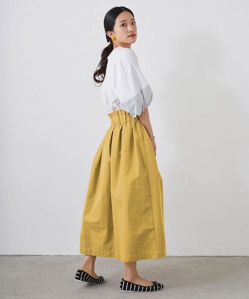 NICOLE white(ニコルホワイト)の「タックスカート(スカート・レディース・ブラック/イエロー/グリーン・FREE)」の17枚目の写真