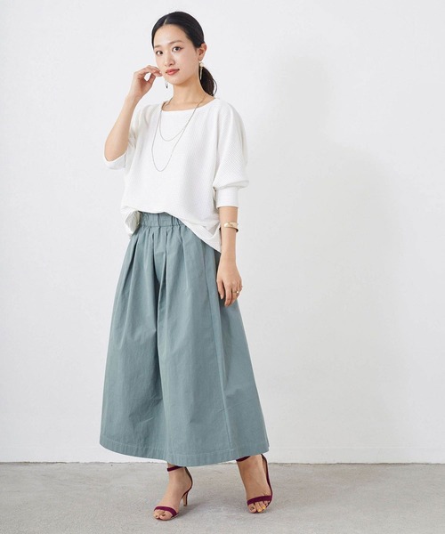 NICOLE white(ニコルホワイト)の「タックスカート(スカート・レディース・ブラック/イエロー/グリーン・FREE)」の18枚目の写真