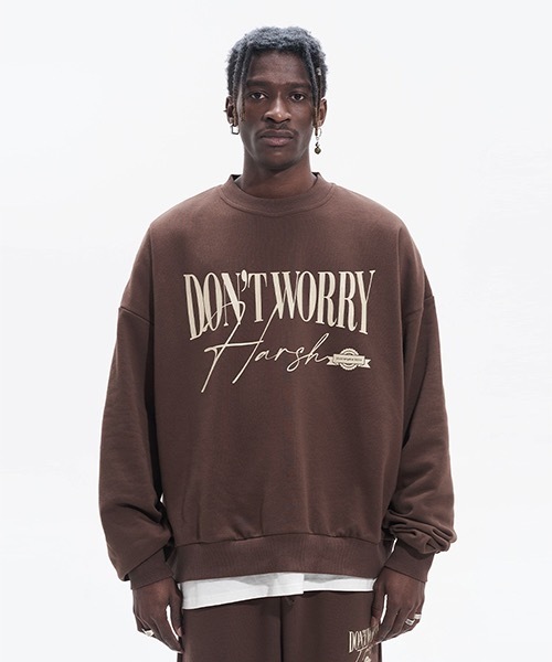 Harsh トップス And Cruel Pullover 22ss 2color Oversize Harsh スウェット Pullover And Shoulder Hc22ss14 スウェット Harsh トップス And Cruel Pullover 22ss 2color Oversize Harsh スウェット Pullover And Shoulder Hc22ss14 スウェット