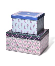 ANNA SUI スクエアボックス フラワー（大小2個セット）