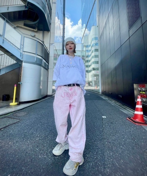 UNKNOWN LONDON（アンノウン・ロンドン）の「【UNKNOWN LONDON/アンノウン ロンドン】LIGHT PINK WASHED ANGEL GRAPHIC DENIM/ウォッシュド エンジェル グラフィック デニム フロント デザイン ジーンズ（デニムパンツ・メンズ・ライトピンク/ピンク・M/L/XL）」の6枚目の写真