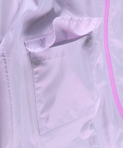 BRANSHES(ブランシェス)の「【撥水】配色レインコート(レインコート/ポンチョ・キッズ・ラベンダー・M/S/L)」の6枚目の写真
