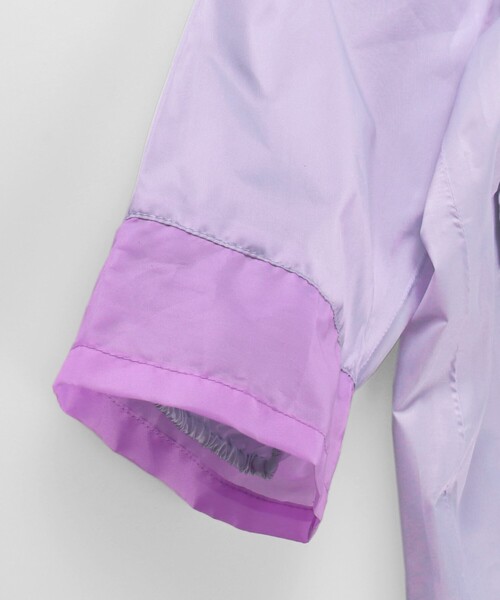 BRANSHES(ブランシェス)の「【撥水】配色レインコート(レインコート/ポンチョ・キッズ・ラベンダー・M/S/L)」の7枚目の写真