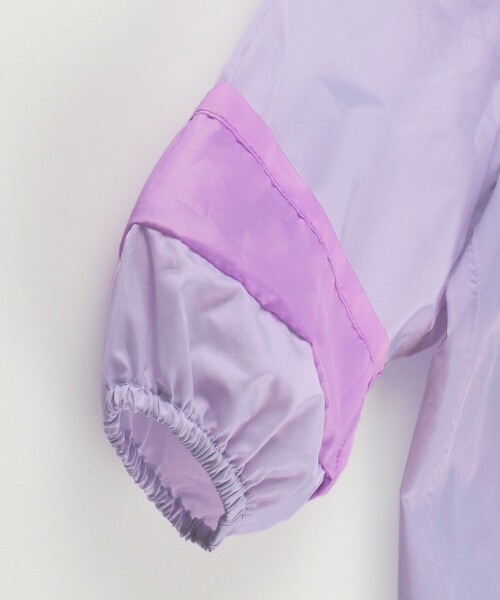 BRANSHES(ブランシェス)の「【撥水】配色レインコート(レインコート/ポンチョ・キッズ・ラベンダー・M/S/L)」の8枚目の写真
