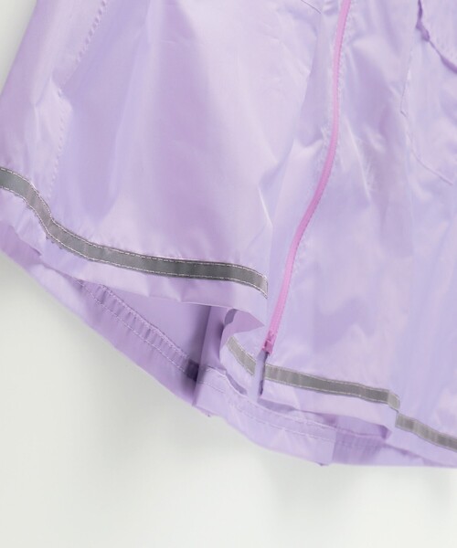BRANSHES(ブランシェス)の「【撥水】配色レインコート(レインコート/ポンチョ・キッズ・ラベンダー・M/S/L)」の9枚目の写真