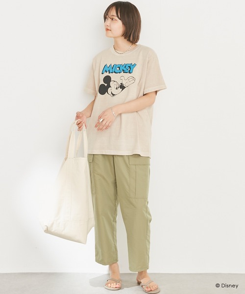 【GOOD ROCK SPEED】MICKEY ミッキープリントロンT ベージュ GOOD ROCK SPEED】MICKEY ミッキープリントロンT ベージュ