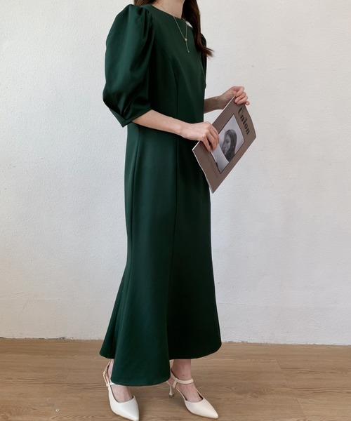 セール パフスリーブマーメイドロングワンピース ワンピース Diosfront ディオスフロント のファッション通販 Zozotown