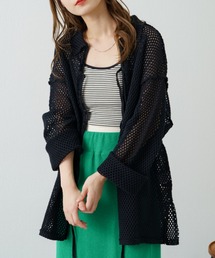 Kastane | メッシュ襟付きオーバーカーディガン(カーディガン/ボレロ)