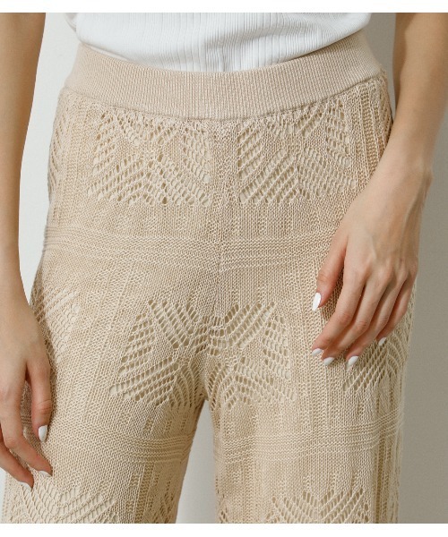 CROCHETKNITPANTS/クロシェニットパンツ