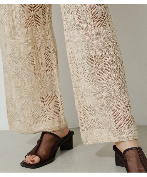 CROCHETKNITPANTS/クロシェニットパンツ