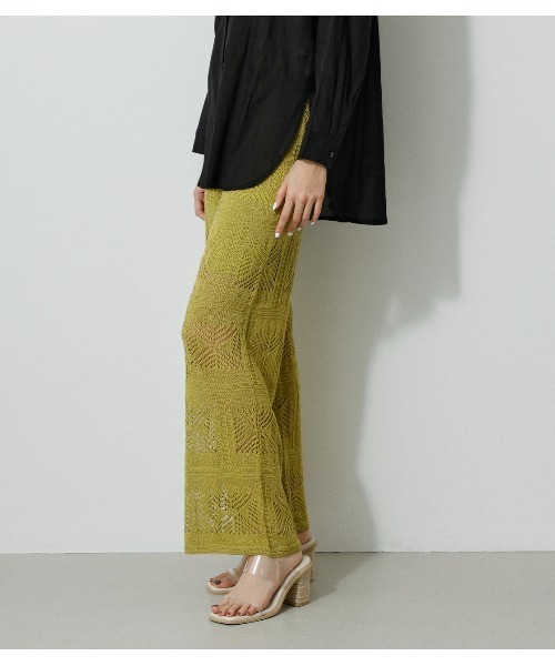 CROCHETKNITPANTS/クロシェニットパンツ