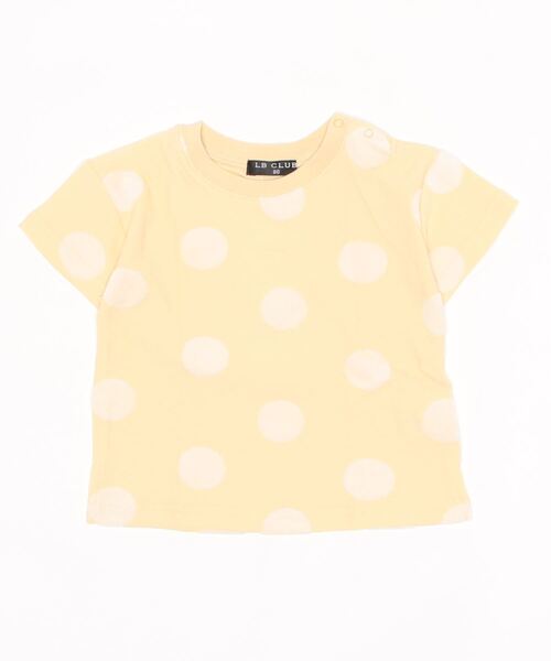 LB CLUB(エルビークラブ)の「水玉フロートJQ半袖Tシャツ(Tシャツ/カットソー・キッズ・グリーン/イエロー・110/130/80/100/90/120)」の4枚目の写真