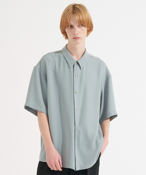 city（シティ）の「SMOOTHIE SHORT SLEEVE SHIRTS（シャツ/ブラウス・メンズ・ライトグレー/ブラック/サックスブルー/ライトグリーン・1/2/3）」の3枚目の写真