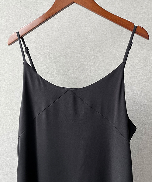 c.u.l(シーユーエル)の「【c.u.l:w】シンプルキャミソールワンピース culw188(ワンピース・レディース・マスタード/ブラック・L/M)」の14枚目の写真