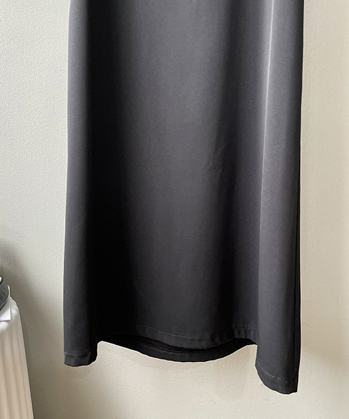 c.u.l(シーユーエル)の「【c.u.l:w】シンプルキャミソールワンピース culw188(ワンピース・レディース・マスタード/ブラック・L/M)」の15枚目の写真