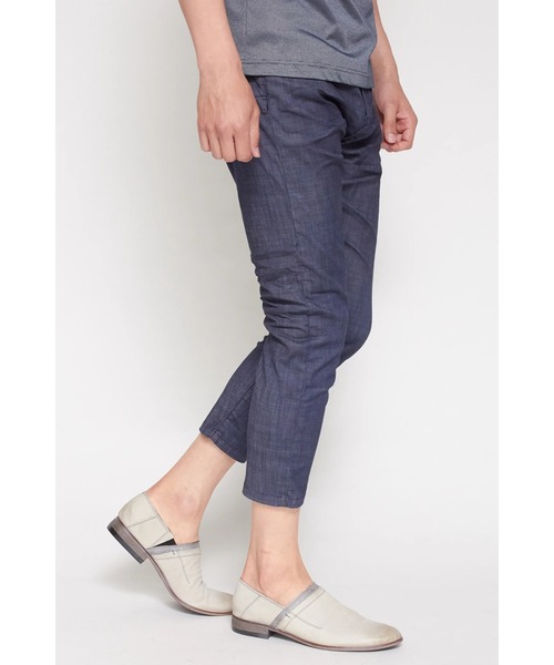 TORNADO MART(トルネードマート)の「ZERO by TORNADO MART∴ハイパーデニムクロップドパンツ(デニムパンツ・メンズ・ネイビー/ブルー系2・L/M/LL/S)」の6枚目の写真