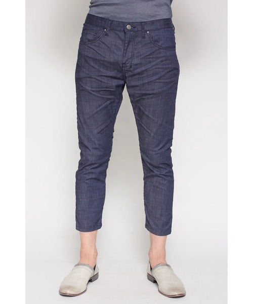 TORNADO MART(トルネードマート)の「ZERO by TORNADO MART∴ハイパーデニムクロップドパンツ(デニムパンツ・メンズ・ネイビー/ブルー系2・L/M/LL/S)」の9枚目の写真