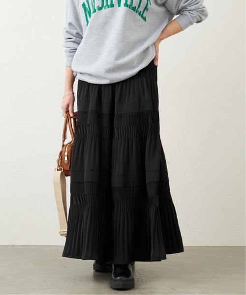 JOURNAL STANDARD（ジャーナルスタンダード）の「《追加2》ミニプリーツティアードスカート（スカート・レディース・ブラック・38/36）」の20枚目の写真