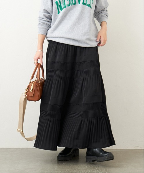 JOURNAL STANDARD（ジャーナルスタンダード）の「《追加2》ミニプリーツティアードスカート（スカート・レディース・ブラック・38/36）」の11枚目の写真
