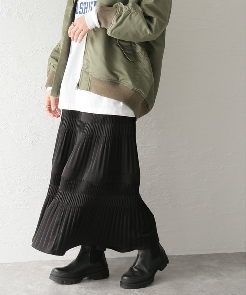 JOURNAL STANDARD（ジャーナルスタンダード）の「《追加2》ミニプリーツティアードスカート（スカート・レディース・ブラック・38/36）」の4枚目の写真