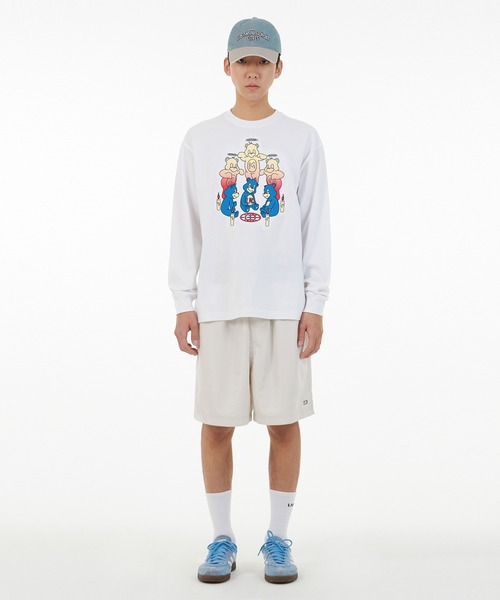 LMCの「【LMC】AROUND THREE BEARS LONG SLV TEE / エルエムシー アラウンド スリー ベアーズ ロングスリーブ Tシャツ（Tシャツ/カットソー・メンズ・ヘザーグレー/ホワイト/ミント・X-LARGE/LARGE/MEDIUM/SMALL）」の6枚目の写真
