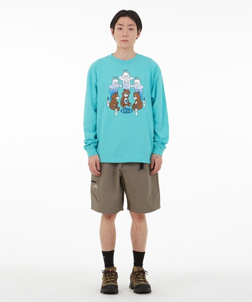 LMCの「【LMC】AROUND THREE BEARS LONG SLV TEE / エルエムシー アラウンド スリー ベアーズ ロングスリーブ Tシャツ（Tシャツ/カットソー・メンズ・ヘザーグレー/ホワイト/ミント・X-LARGE/LARGE/MEDIUM/SMALL）」の16枚目の写真