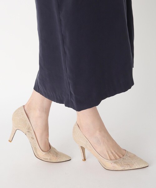 ESPERANZA(エスペランサ)の「◆チュールレースハイヒールパンプス(パンプス・レディース・ベージュ系/ブラック系・LL/M/L/S)」の9枚目の写真