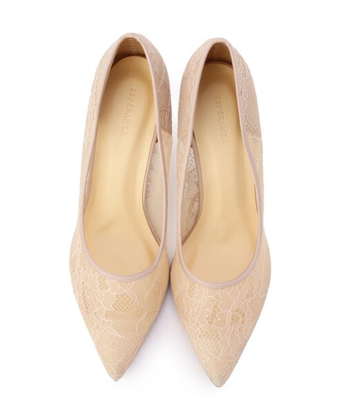ESPERANZA(エスペランサ)の「◆チュールレースハイヒールパンプス(パンプス・レディース・ベージュ系/ブラック系・LL/M/L/S)」の5枚目の写真
