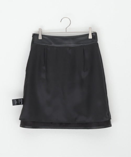 NOBLE PROVOKE フェイクレザー×デニムスカート NOBLE PROVOKE フェイクレザー×デニムスカート