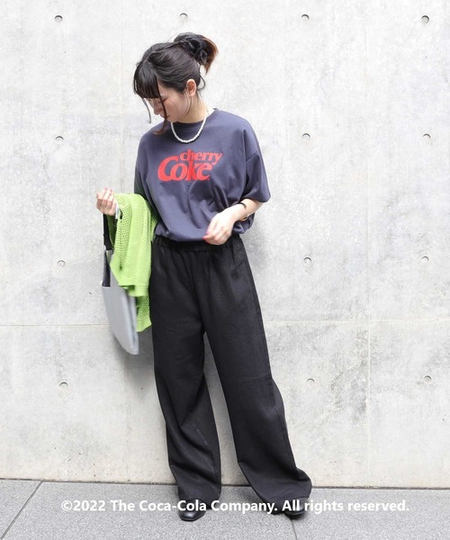 Right-on（ライトオン）の「チェリーコーク Ｔシャツ（Tシャツ/カットソー・レディース・ピンク/ダークグレー・M/L）」の16枚目の写真