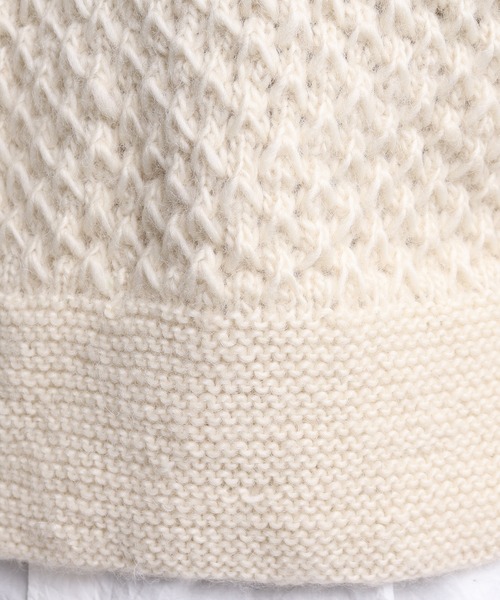 yuni（ユニ　）の「ネパールハンドニット　short vest（ベスト・レディース・ブラック/アイボリー・FREE）」の18枚目の写真