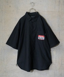 【h】(〔(What it isNT)ART BY MARKGONZALES〕オーバーサイズバックプリントBIGシャツ