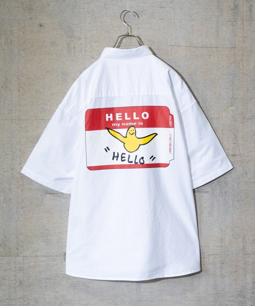 （What it isNt）ART BY MARKGONZALES（ワットイットイズント）の「【h】(〔(What it isNT)ART BY MARKGONZALES〕オーバーサイズバックプリントBIGシャツ（シャツ/ブラウス・メンズ・サックスブルー/ホワイト/ブラック・LARGE/X-LARGE/MEDIUM）」の18枚目の写真