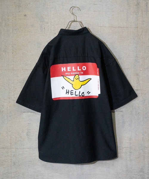 （What it isNt）ART BY MARKGONZALES（ワットイットイズント）の「【h】(〔(What it isNT)ART BY MARKGONZALES〕オーバーサイズバックプリントBIGシャツ（シャツ/ブラウス・メンズ・サックスブルー/ホワイト/ブラック・LARGE/X-LARGE/MEDIUM）」の17枚目の写真
