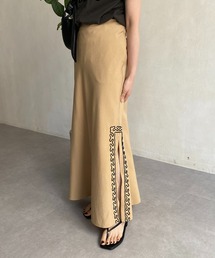 CAPRICIEUX LE'MAGE | コード刺繍スリットスカート(スカート)