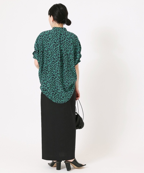 journal standard L'essage(ジャーナルスタンダードレサージュ)の「《追加》バイオリネンストレッチタイトスカート(スカート・レディース・パープル/ナチュラル/ブラック/チャコールグレー・38/36)」の10枚目の写真