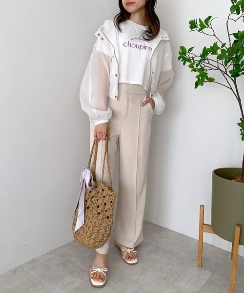 OLIVE des OLIVE(オリーブデオリーブ)の「シアショートマンパ(マウンテンパーカー・レディース・ライトグレー/オフホワイト・FREE)」の7枚目の写真