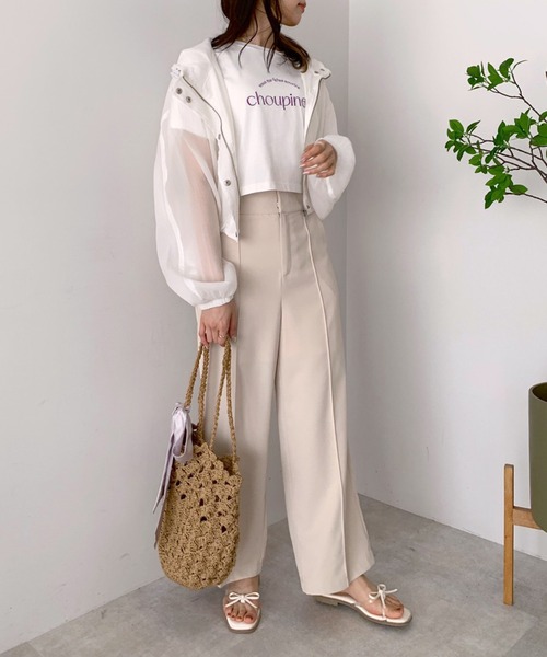 OLIVE des OLIVE(オリーブデオリーブ)の「シアショートマンパ(マウンテンパーカー・レディース・ライトグレー/オフホワイト・FREE)」の10枚目の写真