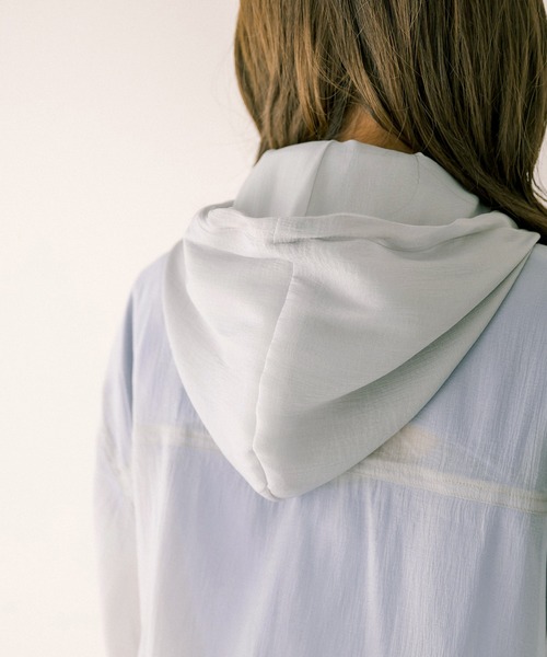 OLIVE des OLIVE(オリーブデオリーブ)の「シアショートマンパ(マウンテンパーカー・レディース・ライトグレー/オフホワイト・FREE)」の18枚目の写真