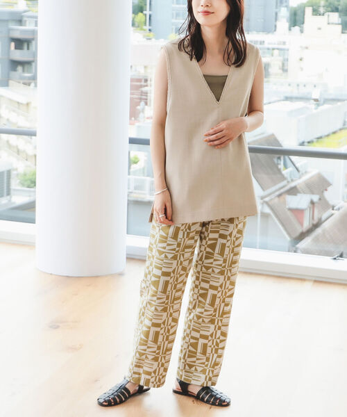 B:MING by BEAMS（ビーミングバイビームス）の「B:MING by BEAMS / ジオメトリック プリント パンツ（その他パンツ・レディース・ブラウン系/オリーブ系・SMALL/MEDIUM）」の10枚目の写真