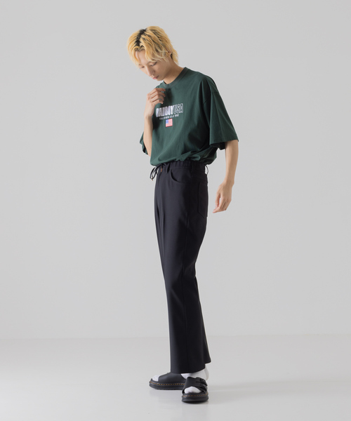 BAD BOY（バッドボーイ）の「【BADBOY / バッドボーイ】USA ロゴ パロディ Tシャツ（Tシャツ/カットソー・メンズ・ホワイト/ダークグリーン/ブラック・M/L）」の8枚目の写真