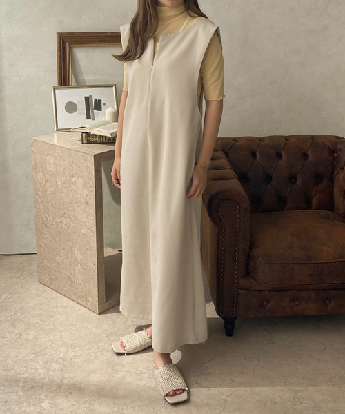 apres jour clair(アプレジュールクレア)の「【apres jour clair】 3WAYデザインジャンスカ【ZOZOTOWN限定アイテム】(ワンピース・レディース・ブラック/アイボリー/ブラウン系その他/グレイッシュベージュ・X-LARGE/フリー)」の12枚目の写真