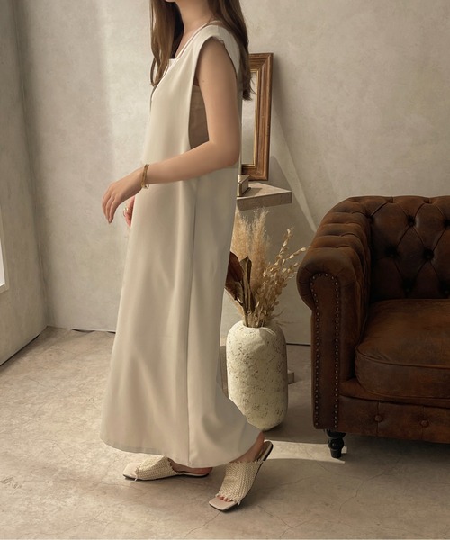 apres jour clair(アプレジュールクレア)の「【apres jour clair】 3WAYデザインジャンスカ【ZOZOTOWN限定アイテム】(ワンピース・レディース・ブラック/アイボリー/ブラウン系その他/グレイッシュベージュ・X-LARGE/フリー)」の13枚目の写真